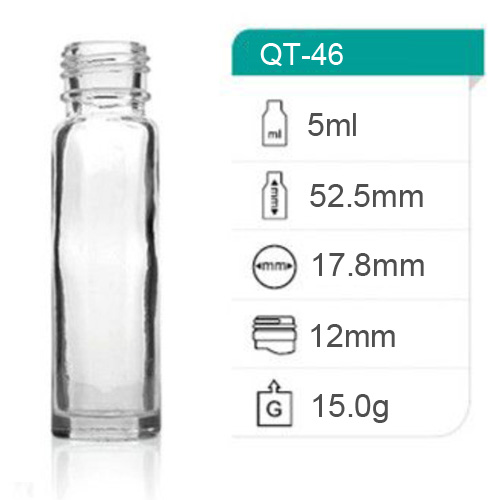 ROLL ON GLASS BOTTLE